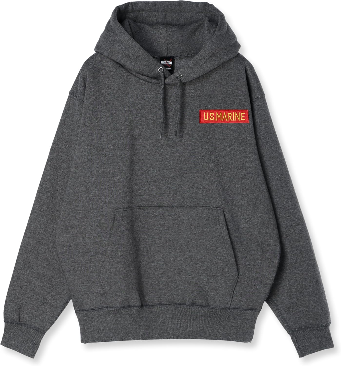 

Толстовка с капюшоном в стиле F, нашивка с гербом армии США, на флисовой подкладке, пуговицами, цвет угольно-серый F-Style