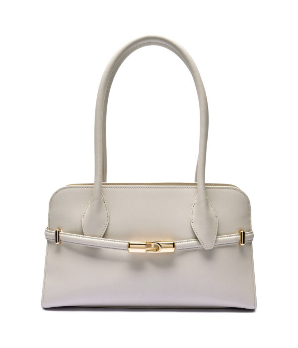 

Кожаная сумка через плечо Furla Goccia Furla, экрю