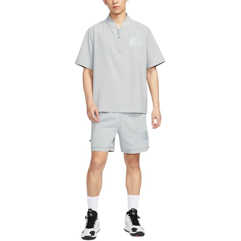 Футболка Dri Fit мужская Wolf Gray/Photon Gray Nike, серый — фото 4