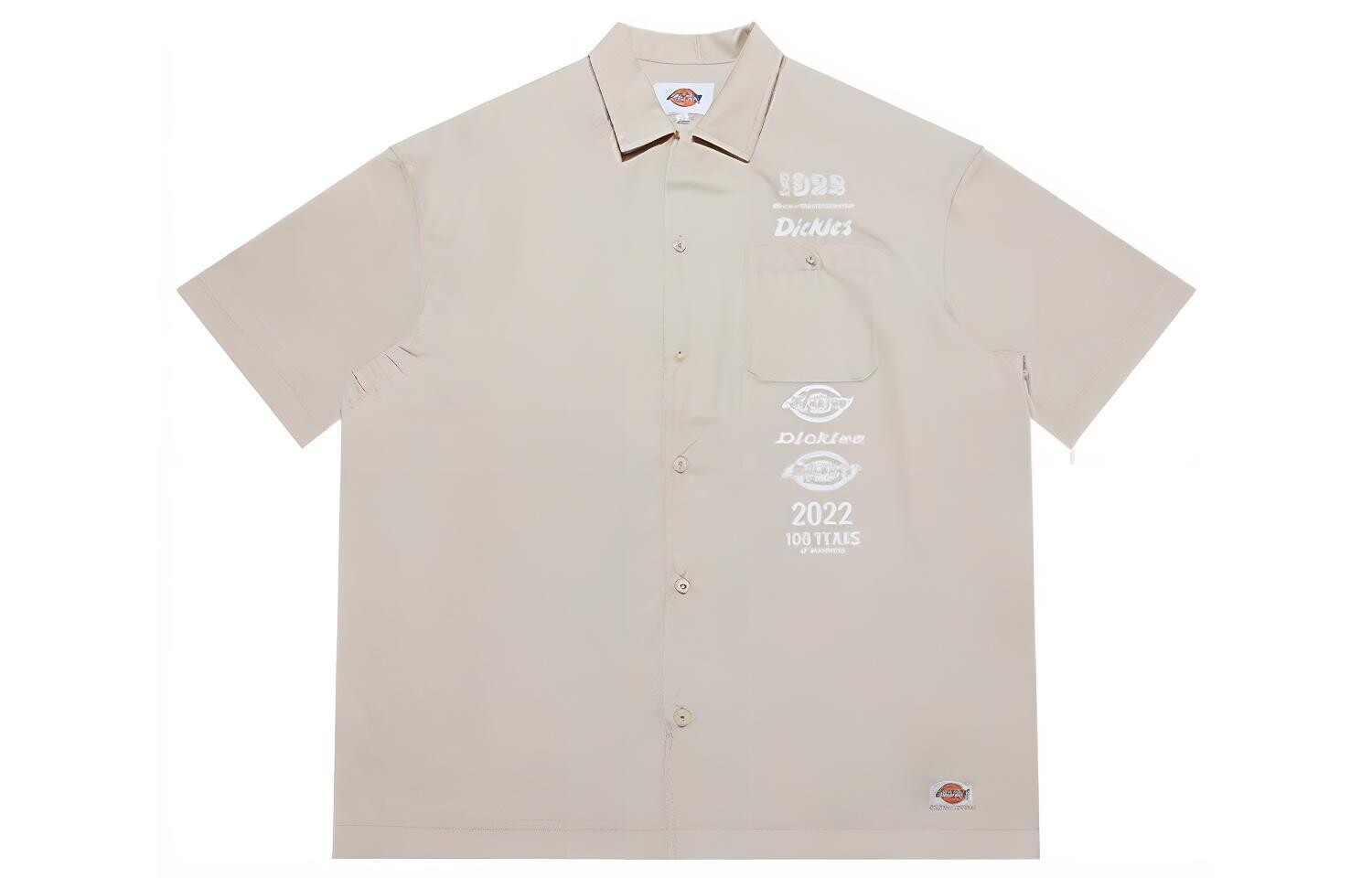 

Рубашка унисекс хаки Dickies, хаки
