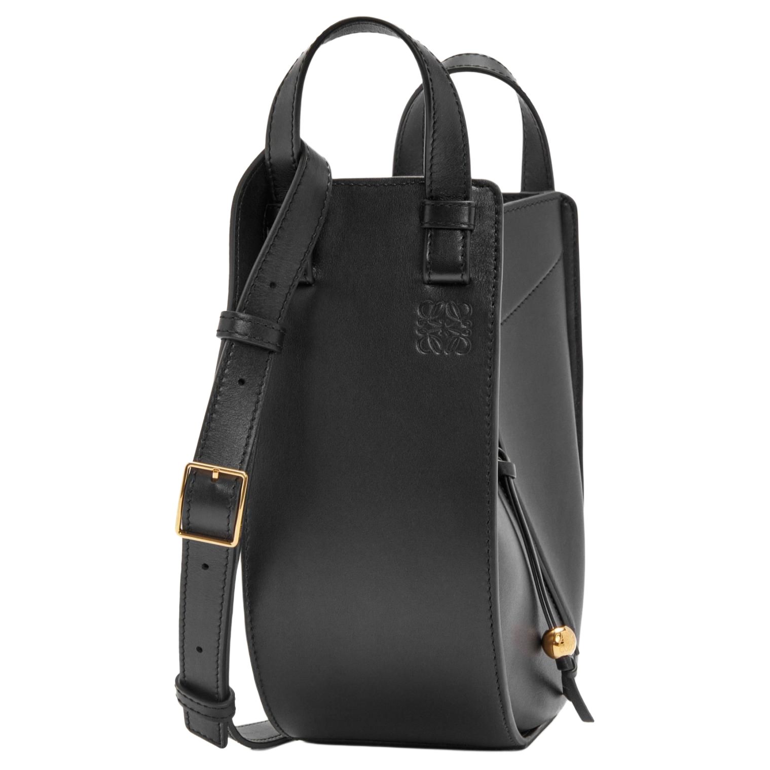 LOEWE Яркая телячья кожа Одноплечевая сумка Женская черная — фото 3