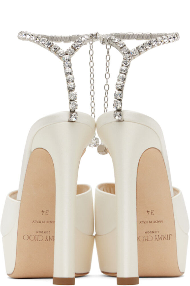 Эксклюзивные босоножки на каблуке Off-White Saeda 125 от SSENSE Jimmy Choo — фото 2