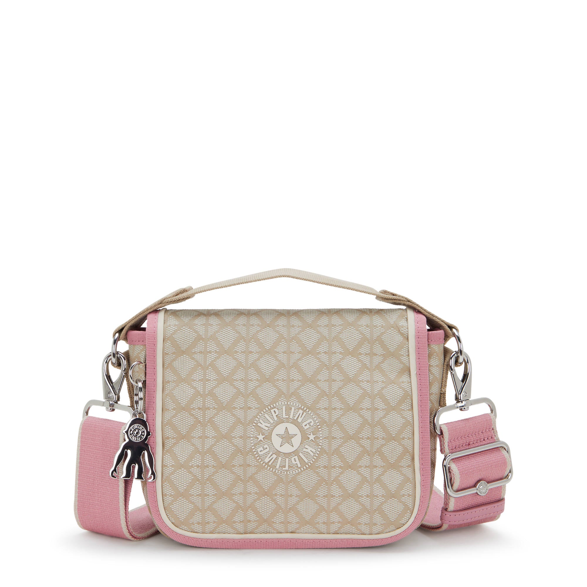 

Сумка через плечо Kipling Ramey с принтом, цвет signature beige emb sport, Бежевый, Сумка через плечо Kipling Ramey с принтом, цвет signature beige emb sport