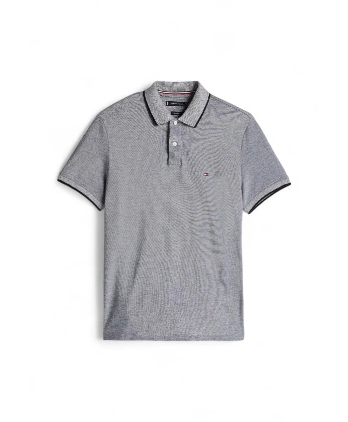 

Рубашка-Поло в стиле Оксфорд стандартного кроя с отделкой Tommy Hilfiger, синий