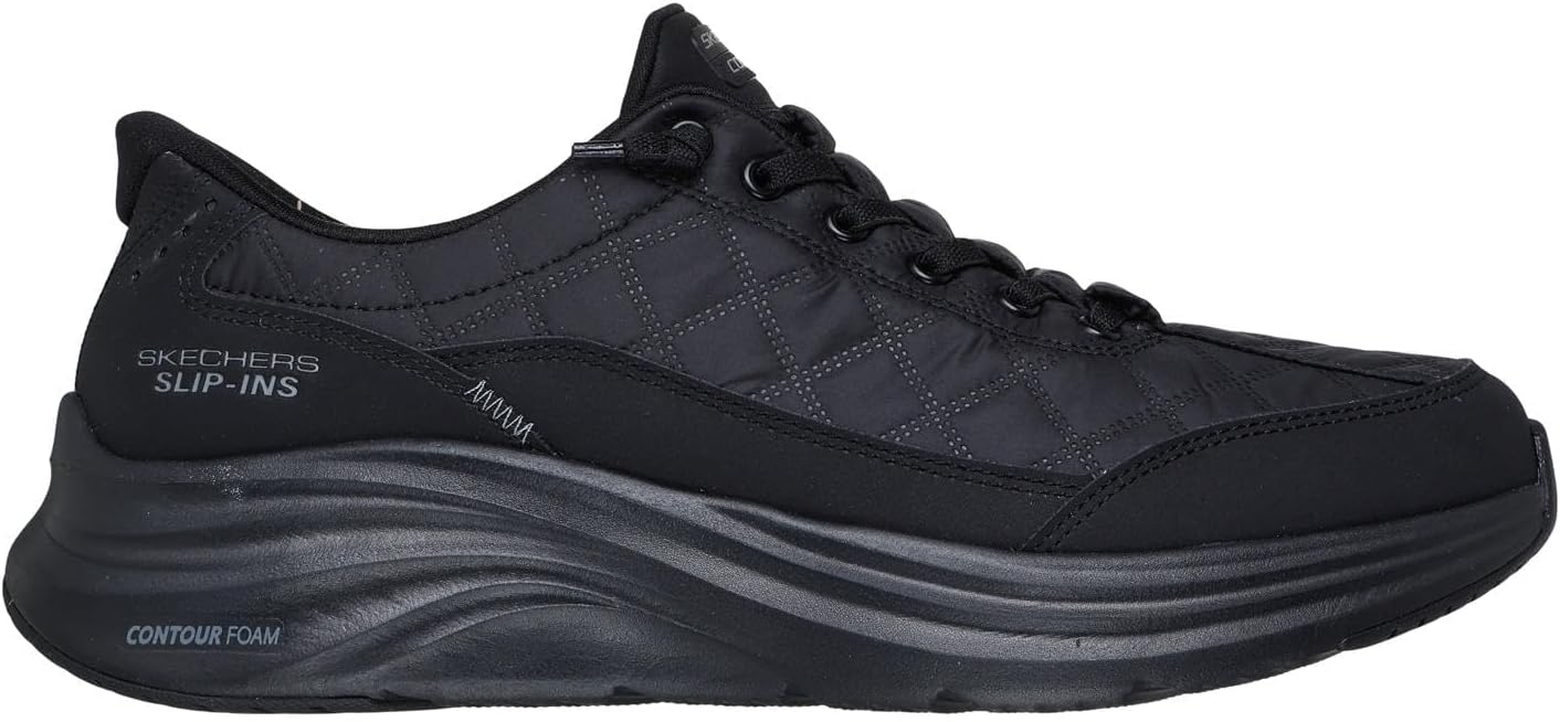 Мужские кроссовки Skechers Contour Foam Cozy Fit Hands Free Slip-in, черный — фото 4