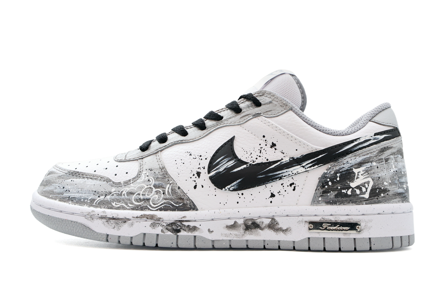 

Nike Кроссовки мужские Big Abrasion Resistant Breathable Low top Casual Skateboard Shoes черно-белые