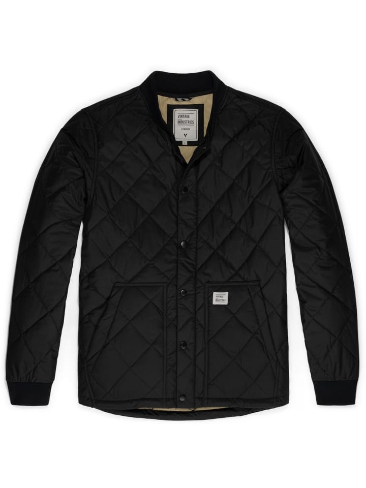 

Стеганая куртка Vintage Industries Steppjacke, черный