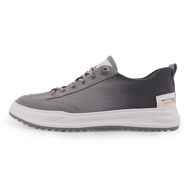 

Кроссовки TRANOI Skateboarding Shoes Men Low-top Grey/white, серый