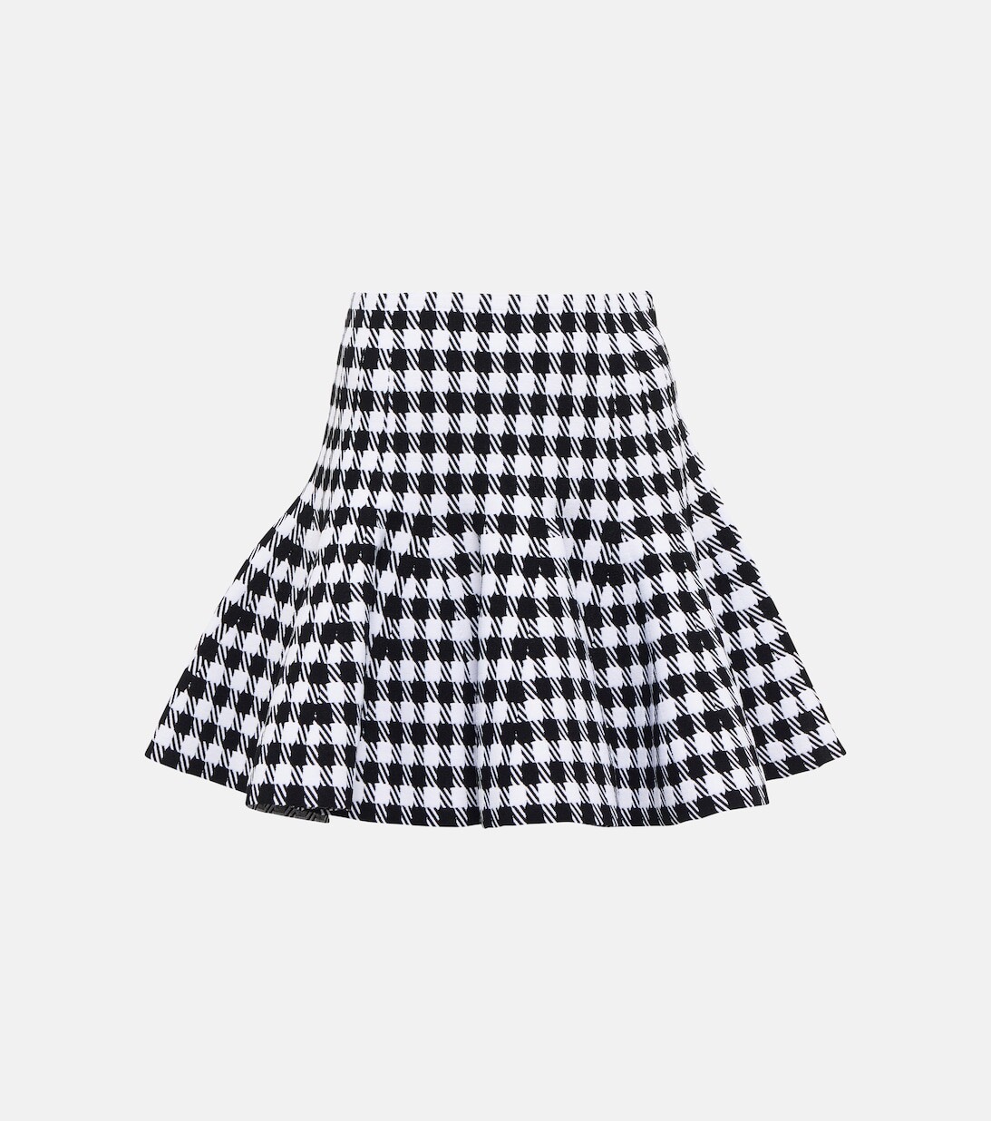 

Мини-юбка в клетку ALAÏA, черный