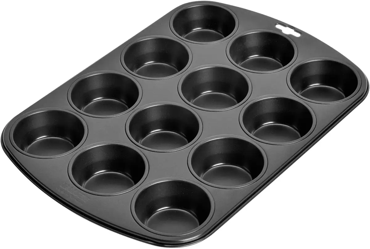 

Форма для кексов Kaiser Baking Molds "Вдохновение", (1 шт.), на 12 кексов или кексов, производство Германия Kaiser Backformen 27х38 см, черный