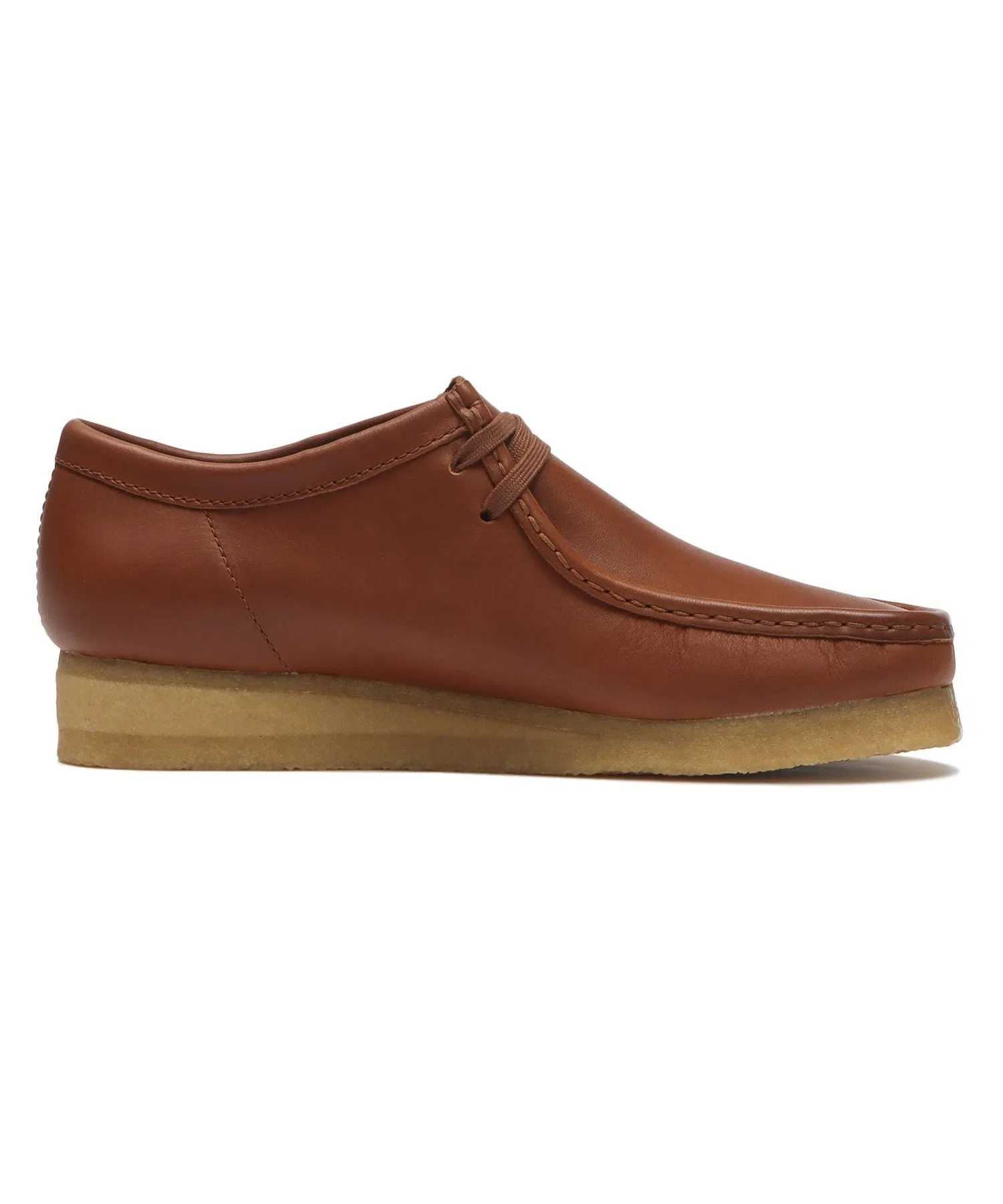 Мужские мокасины из натуральной кожи Clarks WALLABEE коричневые — фото 2