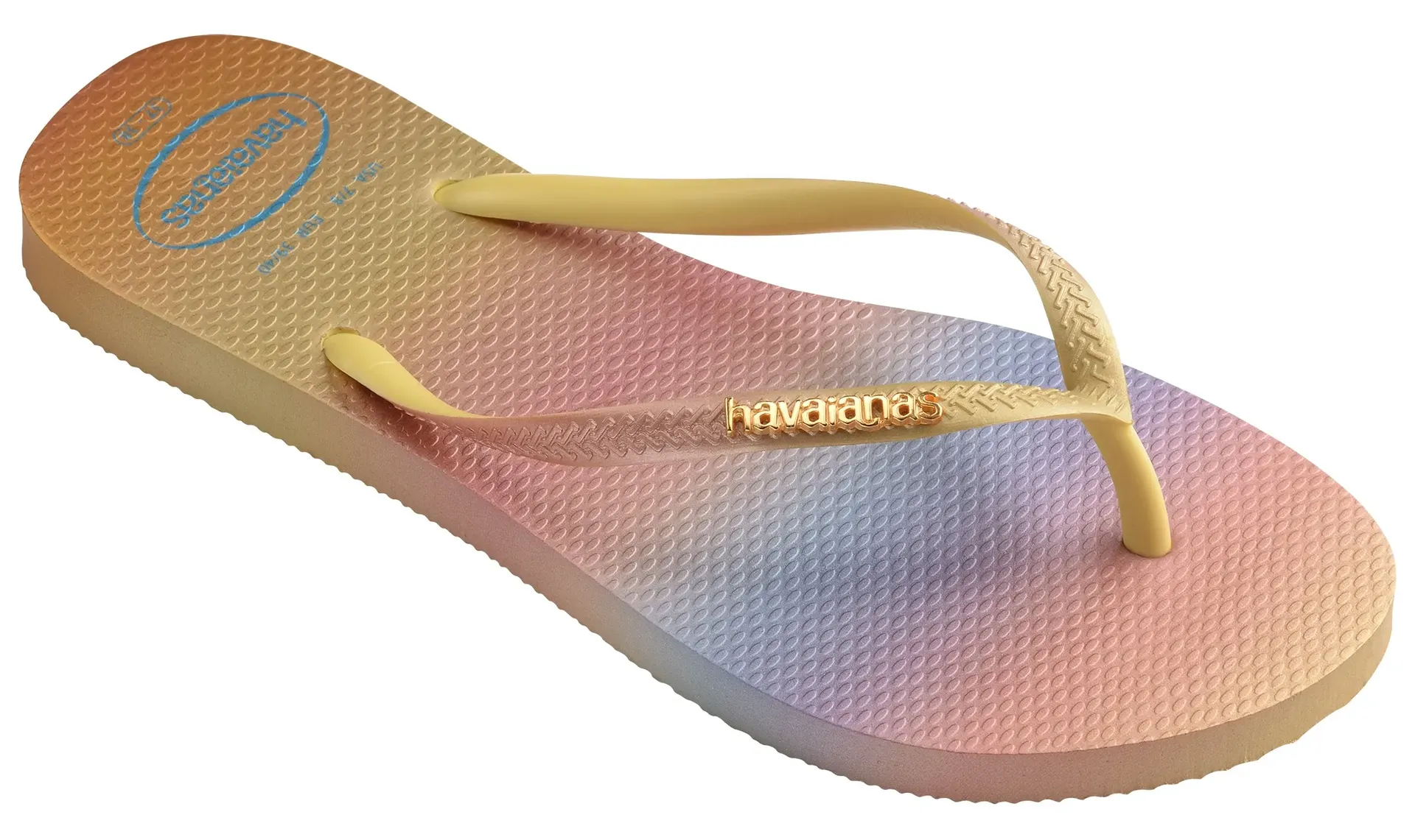 

Шлепанцы Havaianas "SLIM GRADIENT SUNSET", летняя обувь, тапочки, туфли для бассейна с летним цветовым градиентом, цвет Gelb Sunset