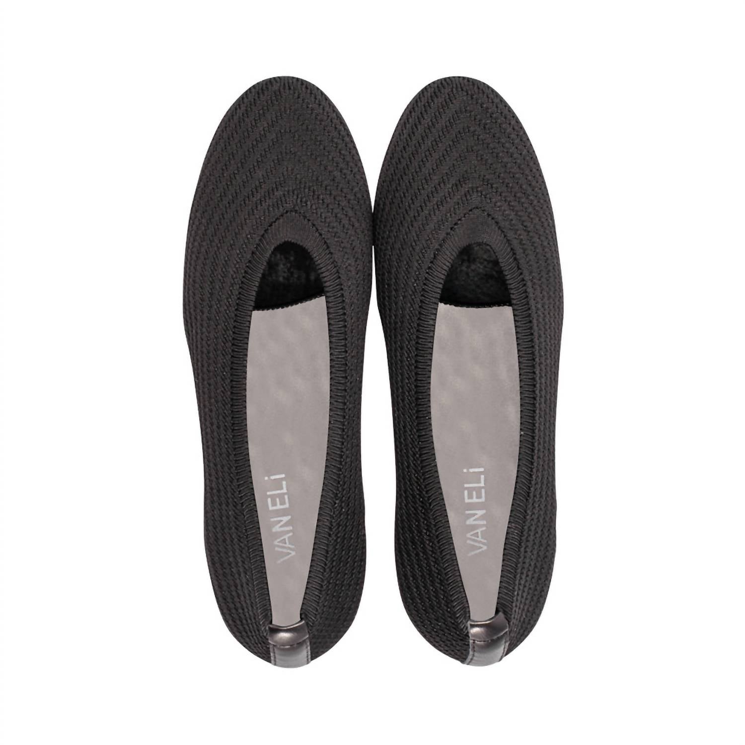 Женские туфли Vartan Stretch Knit Heel черного цвета VANELi — фото 2
