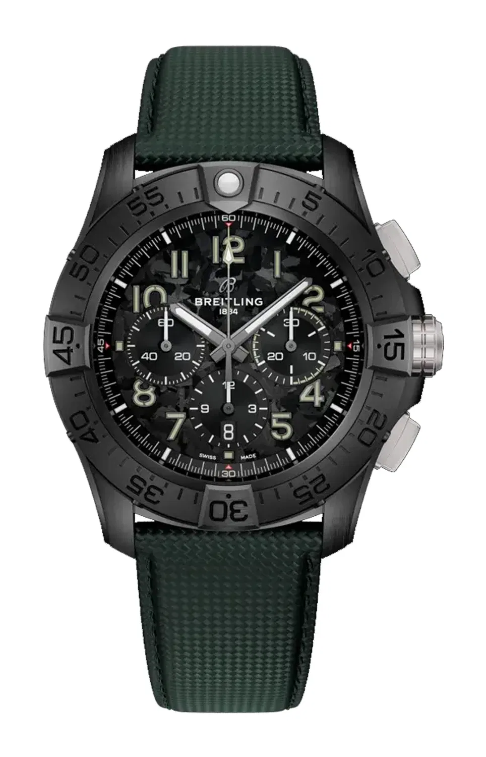 СУПЕР АВЕНДЖЕР B01 ХРОНОГРАФ 46 НОЧНАЯ МИССИЯ - SB0148101B1X1 BREITLING, черный