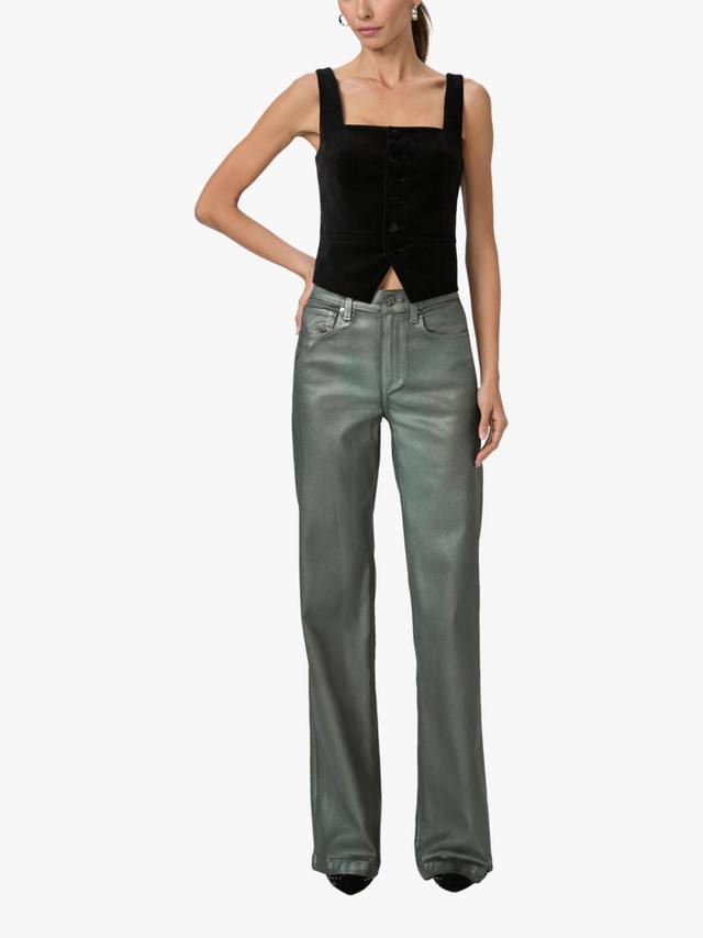 

Джинсы из искусственной кожи leenah denim PAIGE, цвет Mystical Green Luxe