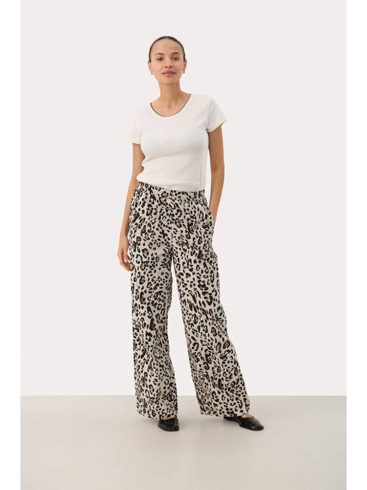 

PART TWO Повседневные брюки TinkePW, свободный крой, леопардовый принт