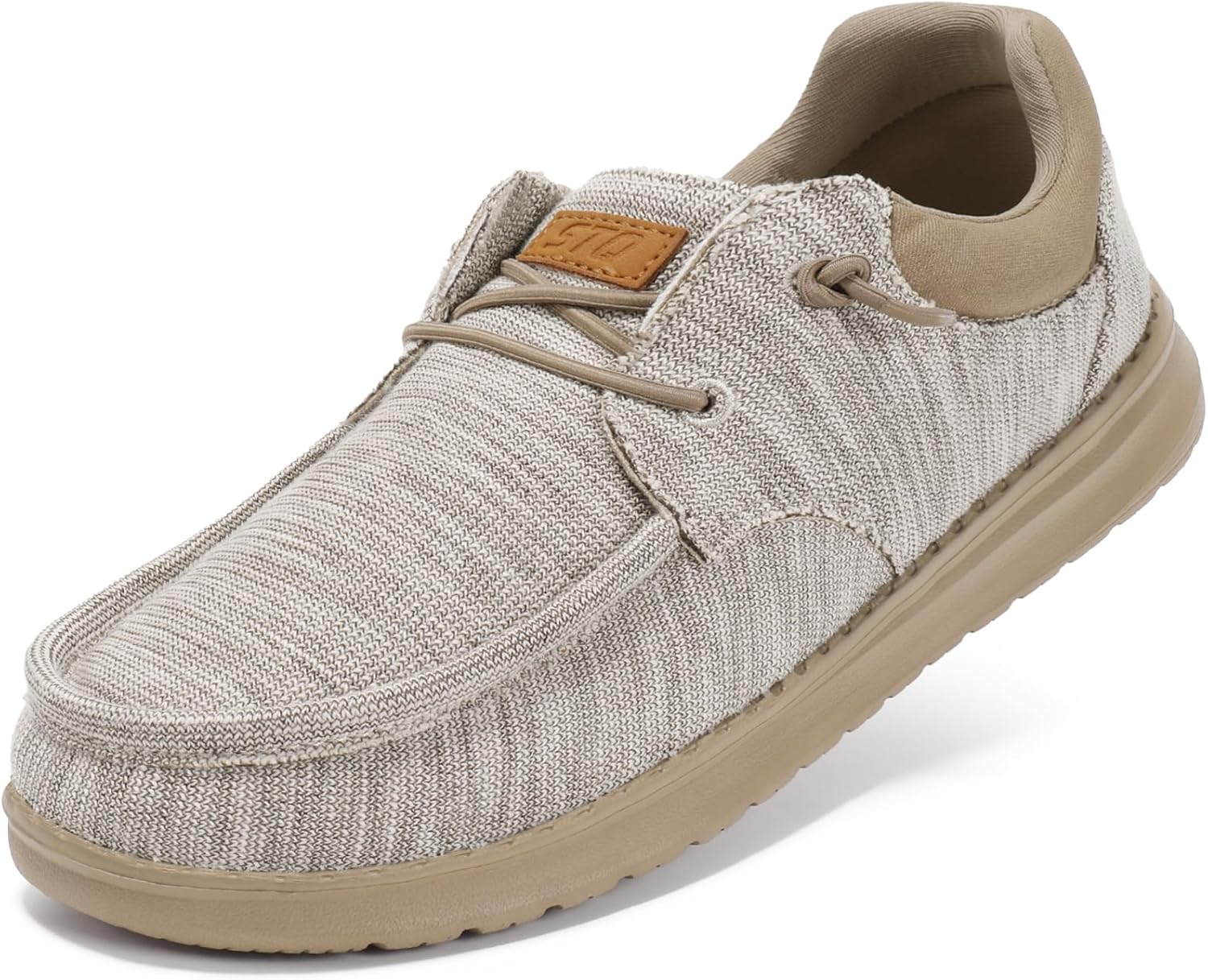 

Мужские лоферы на шнуровке STQОртопедические ультралегкие повседневные мокасины с поддержкой стопы, бежевый