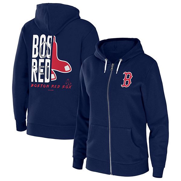 

Женская толстовка с капюшоном на молнии Boston Red Sox, цвет navy Wear By Erin Andrews, Красный, Женская толстовка с капюшоном на молнии Boston Red Sox, цвет navy Wear By Erin Andrews