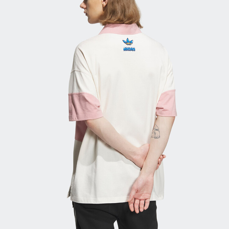 Мужская рубашка-поло Adidas Originals, цвет Chalk White — фото 3
