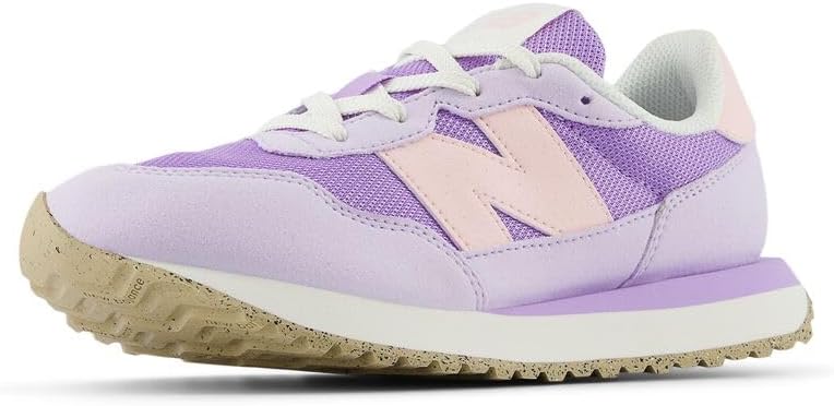 

Кроссовки New Balance Kids 237 V1 на шнуровке, розовый/сиреневый