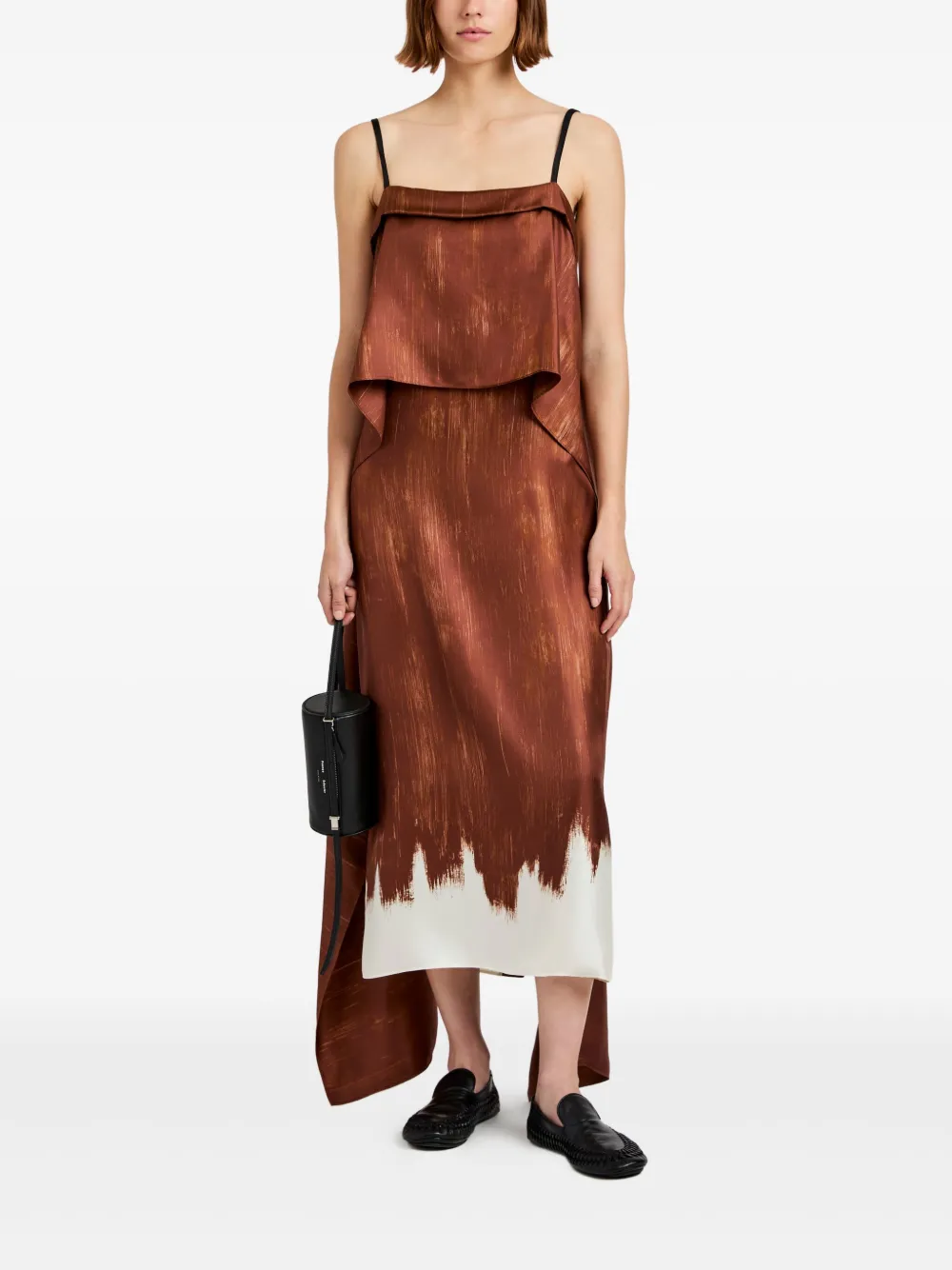 

Платье миди Wilma Proenza Schouler, коричневый