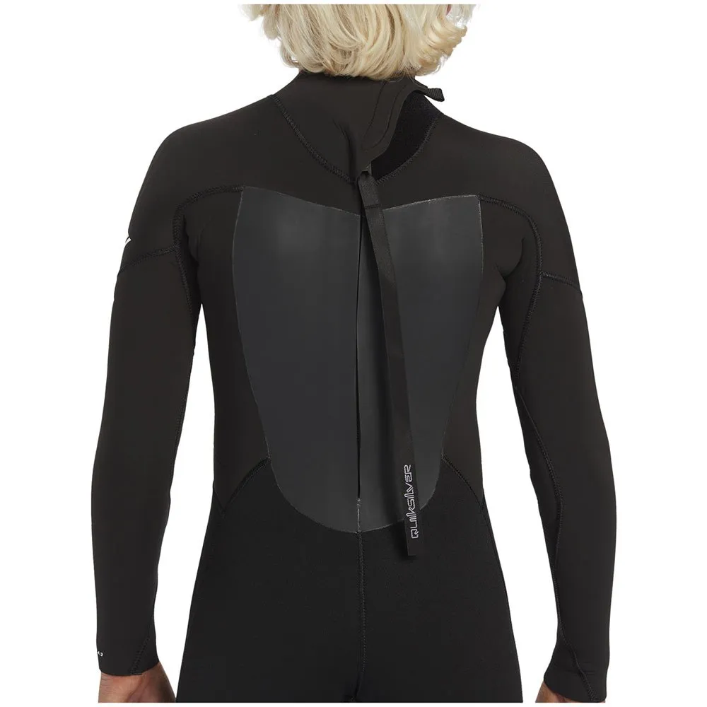 Неопреновый костюм с длинными рукавами и молнией на спине Quiksilver 4/3 mm Pro, черный — фото 4