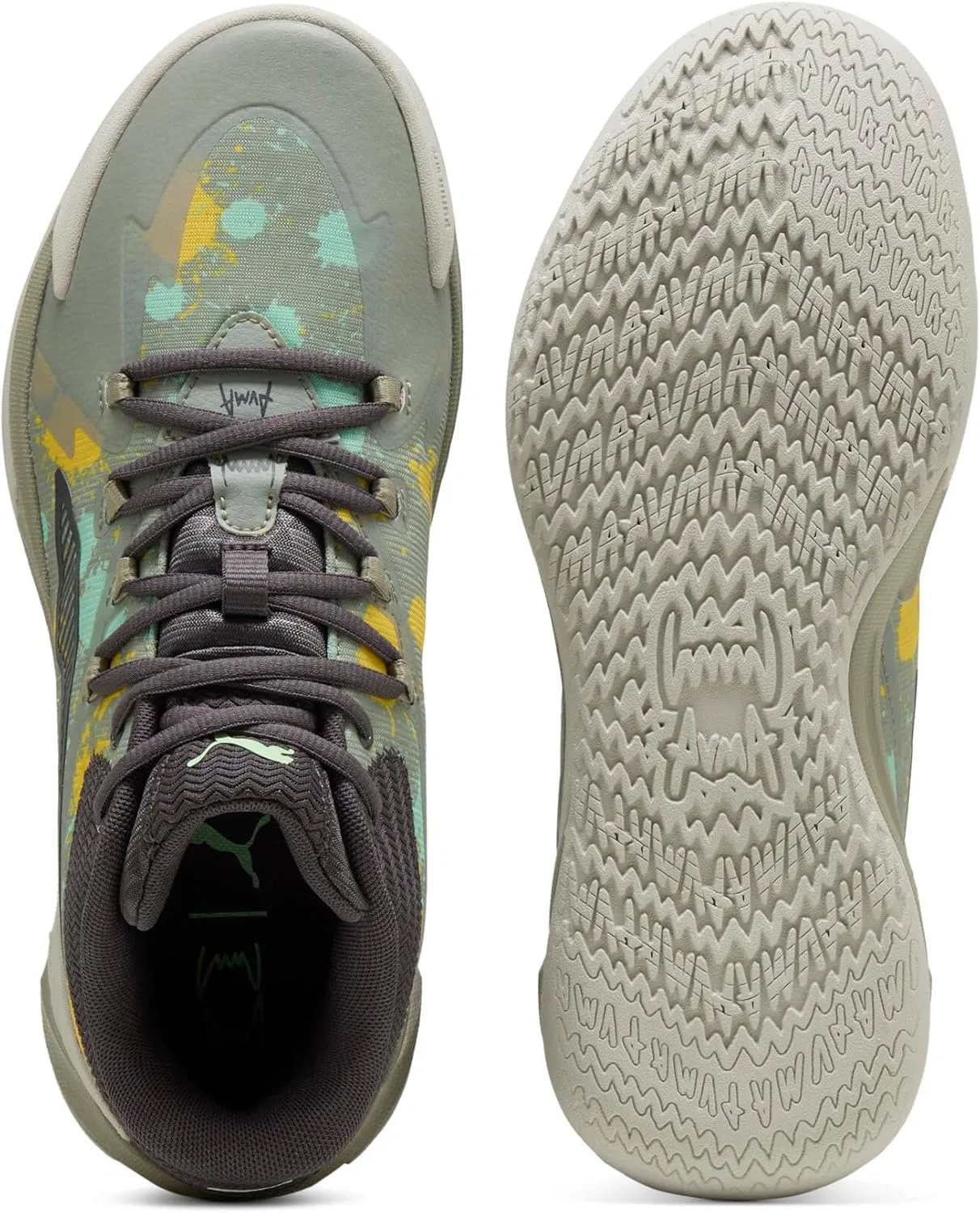 Мужские баскетбольные кроссовки PUMA Dagger, Lux Army Fresh Mint — фото 4