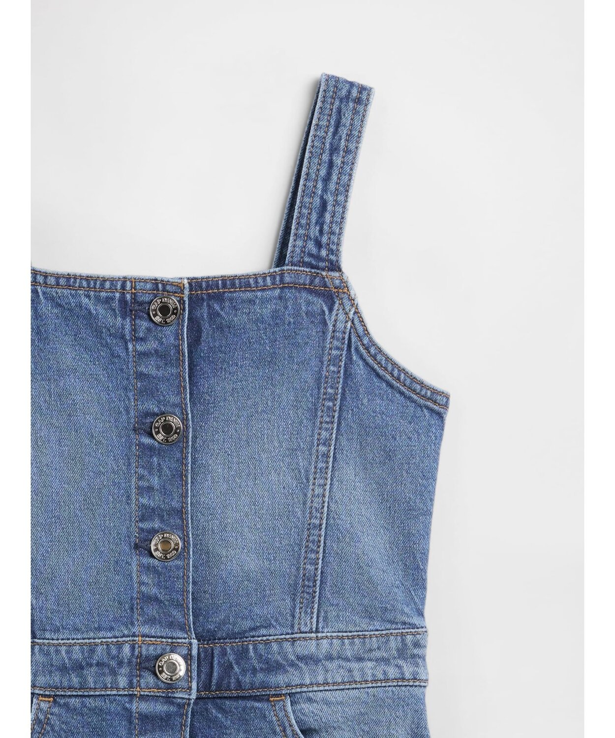 Джинсовый комбинезон-юбка Детский Gap, MEDIUM_WASH — фото 3
