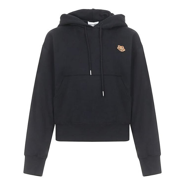 

Свитер pattern hoodie sports black Kenzo, черный