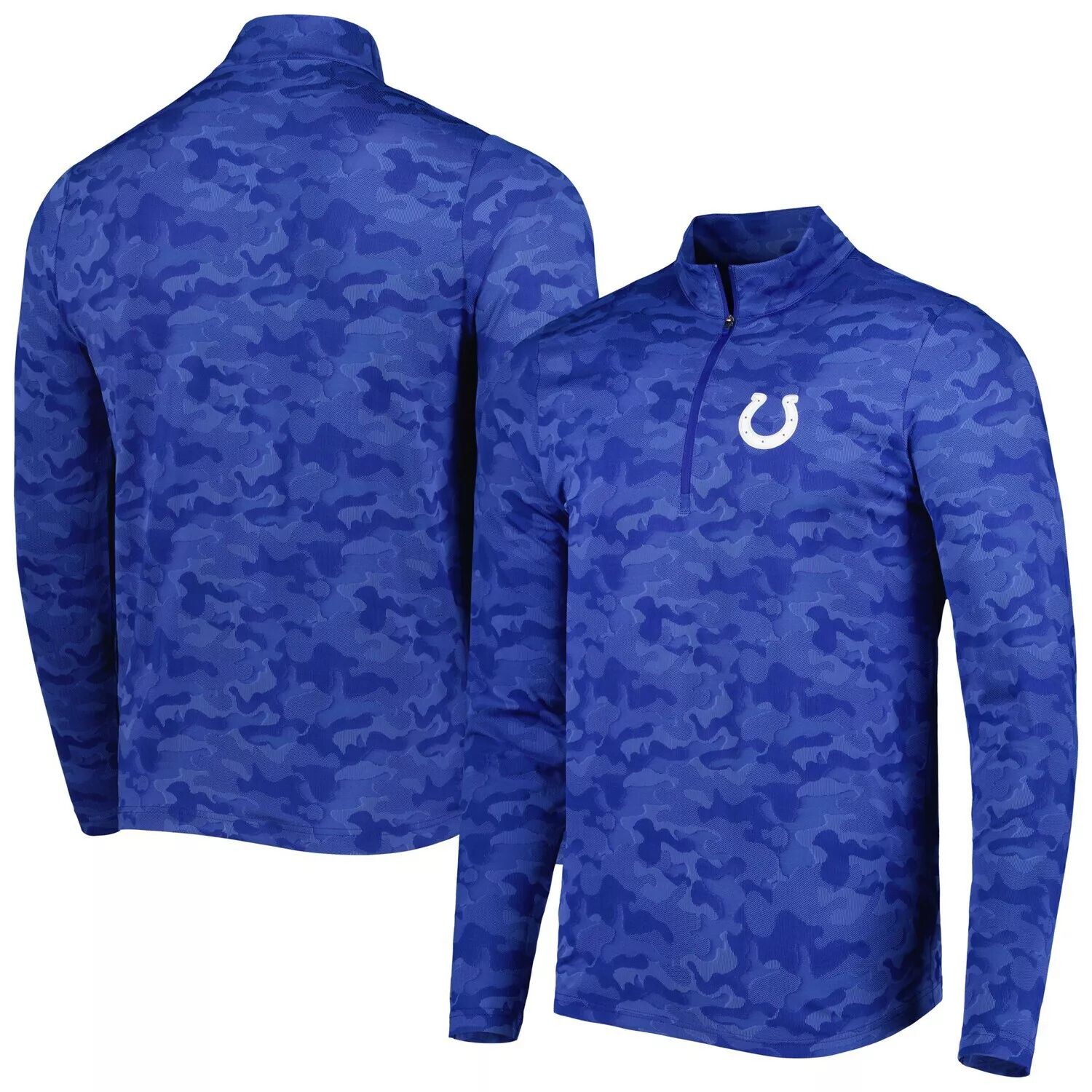 

Мужской свитшот с молнией без четверти Royal Indianapolis Colts Brigade Antigua