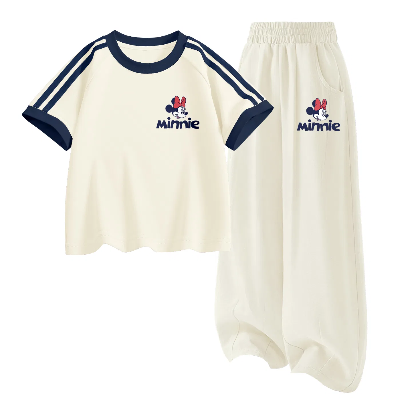 Детский спортивный костюм Casual Sportswear 2 Piece Set Disney, Diyouya Minnie K Almond White+Diyouya Elegant Minnie K Beige Apricot
