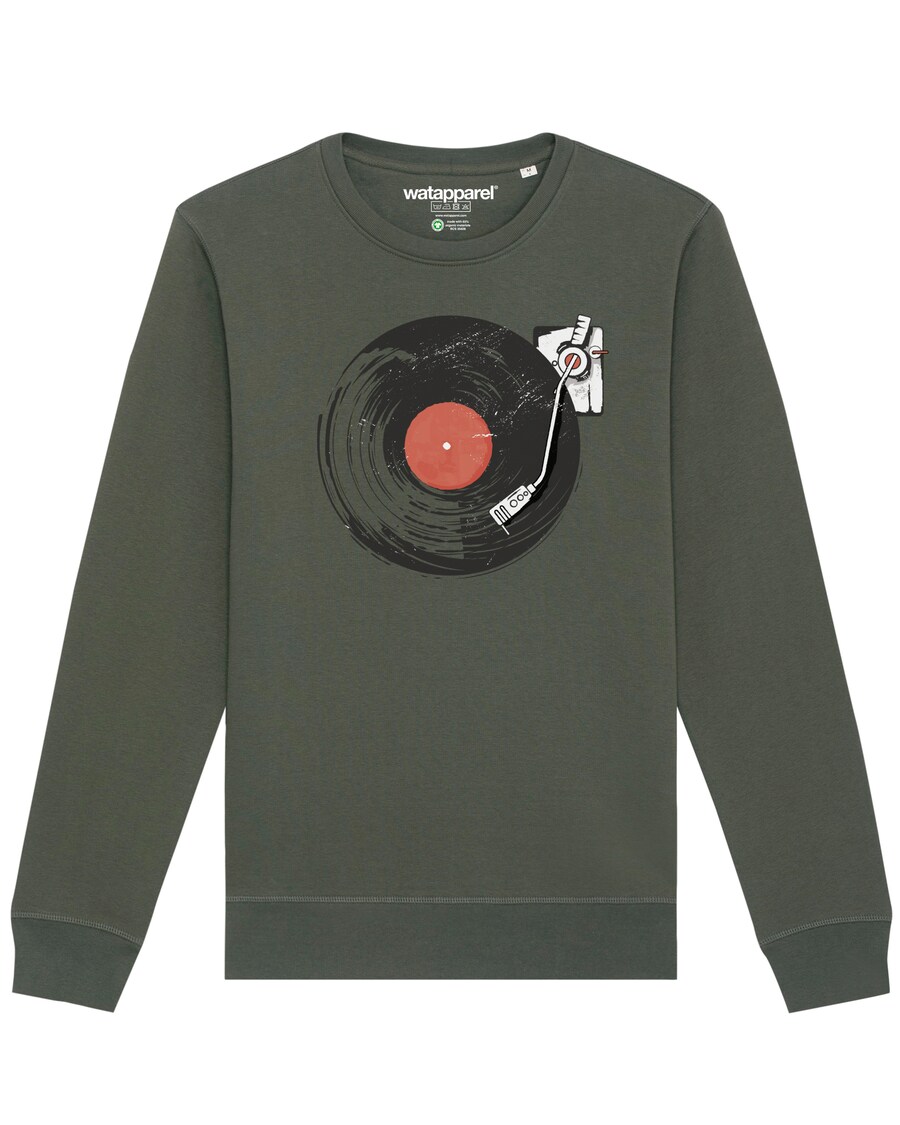 

Свитер Watapparel Sweatshirt Schallplatte, хаки