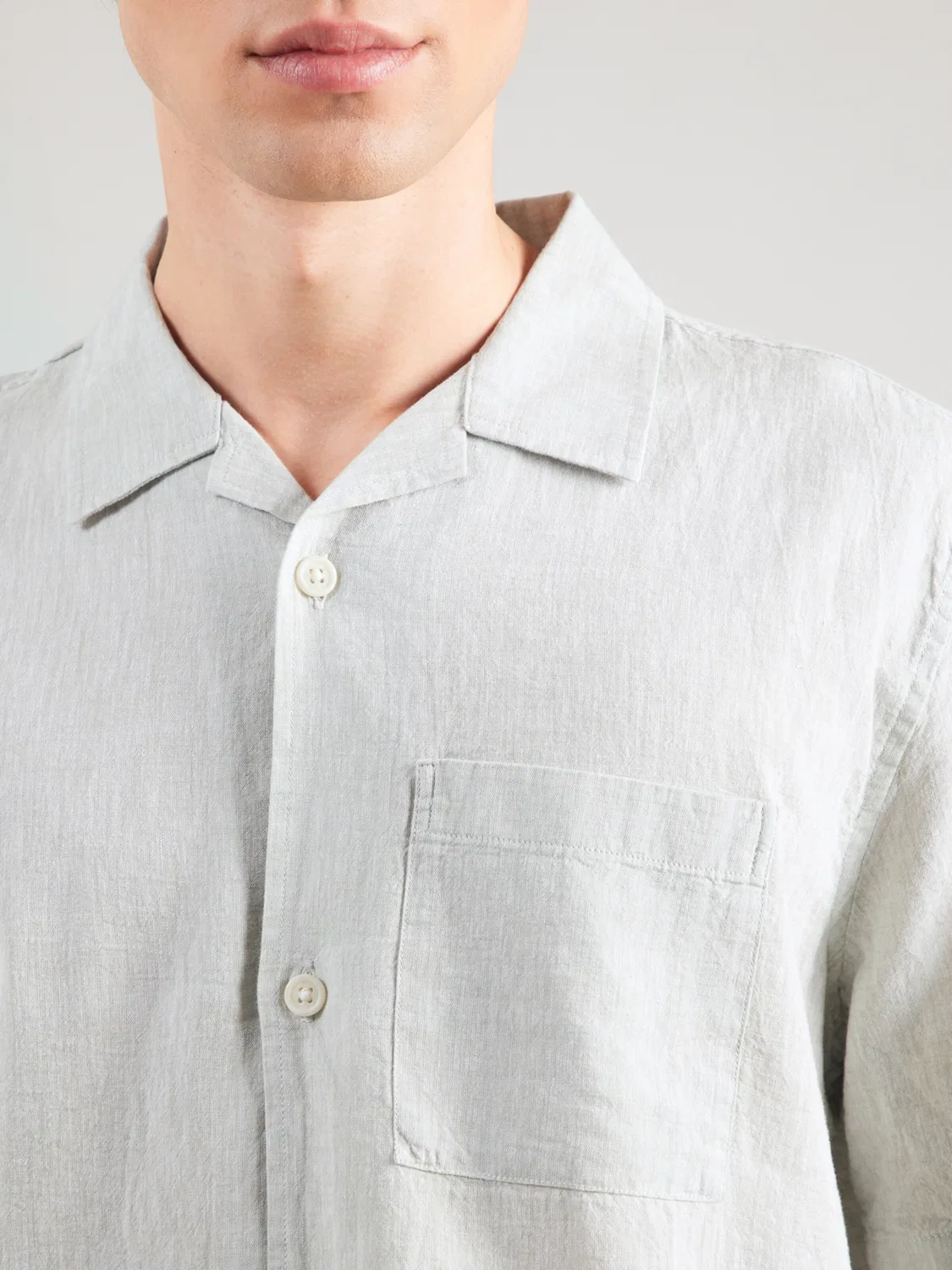 Рубашка Gap Comfort fit на пуговицах, мятного цвета — фото 2