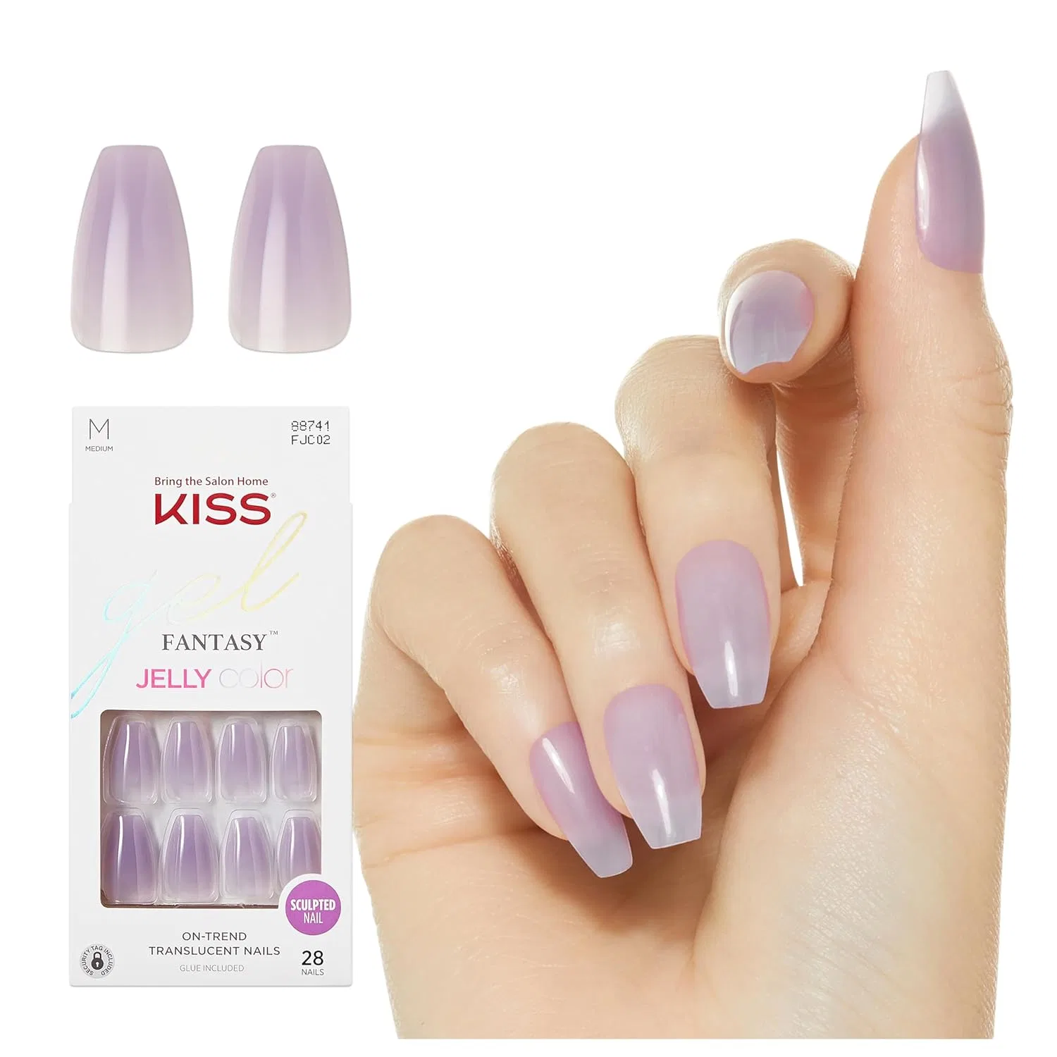 Накладные ногти KISS Jelly Fantasy Quince Jelly Kiss, Turquoise