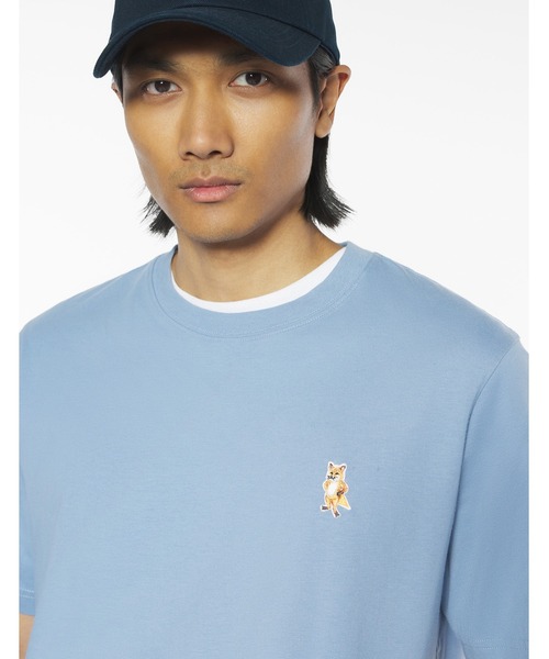 

Футболка, комфортный крой, бренд Maison Kitsune, серо-голубой цвет