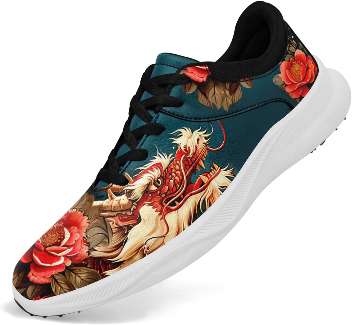 

Мужские гольф-туфли Dragon, спортивные кроссовки для гольфа без шипов, противоскользящие, с амортизацией, водонепроницаемые, для ходьбы, для женщин Coolcustomize, красный