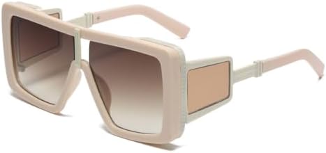 

Модные большие квадратные солнцезащитные очки с плоской верхней частью для женщин, классические солнцезащитные очки в стиле ретро для мужчин с принтом, большие оправы MTZJH, C4