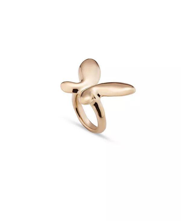 

Большое кольцо из металлического сплава в форме бабочки Unode50, gold