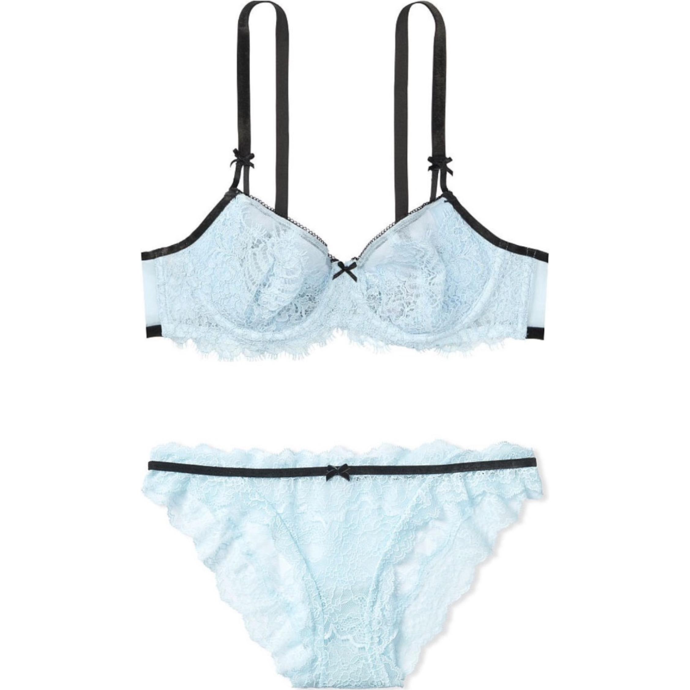 Victoria's Secret Женский комплект нижнего белья светло-голубой