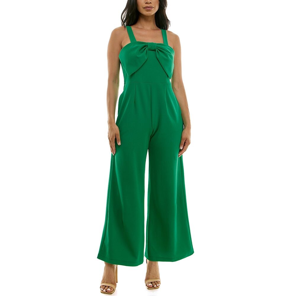 

Женский комбинезон Nina Leonard с большим бантом, цвет Bright Green
