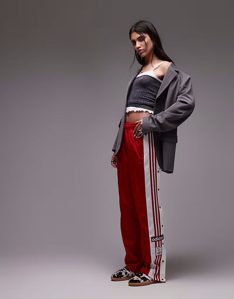 Спортивные брюки Adidas Originals Adibreak красного цвета — фото 2