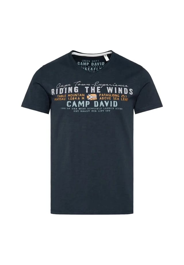 

Футболка парапланеризм кейптаун i рубашка с коротким рукавом Camp David, синий