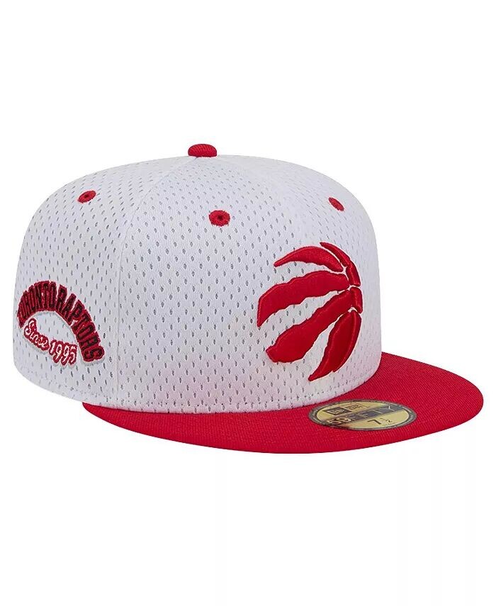 

Мужская белая/красная кепка Toronto Raptors Throwback 2Tone 59FIFTY New Era, мультиколор