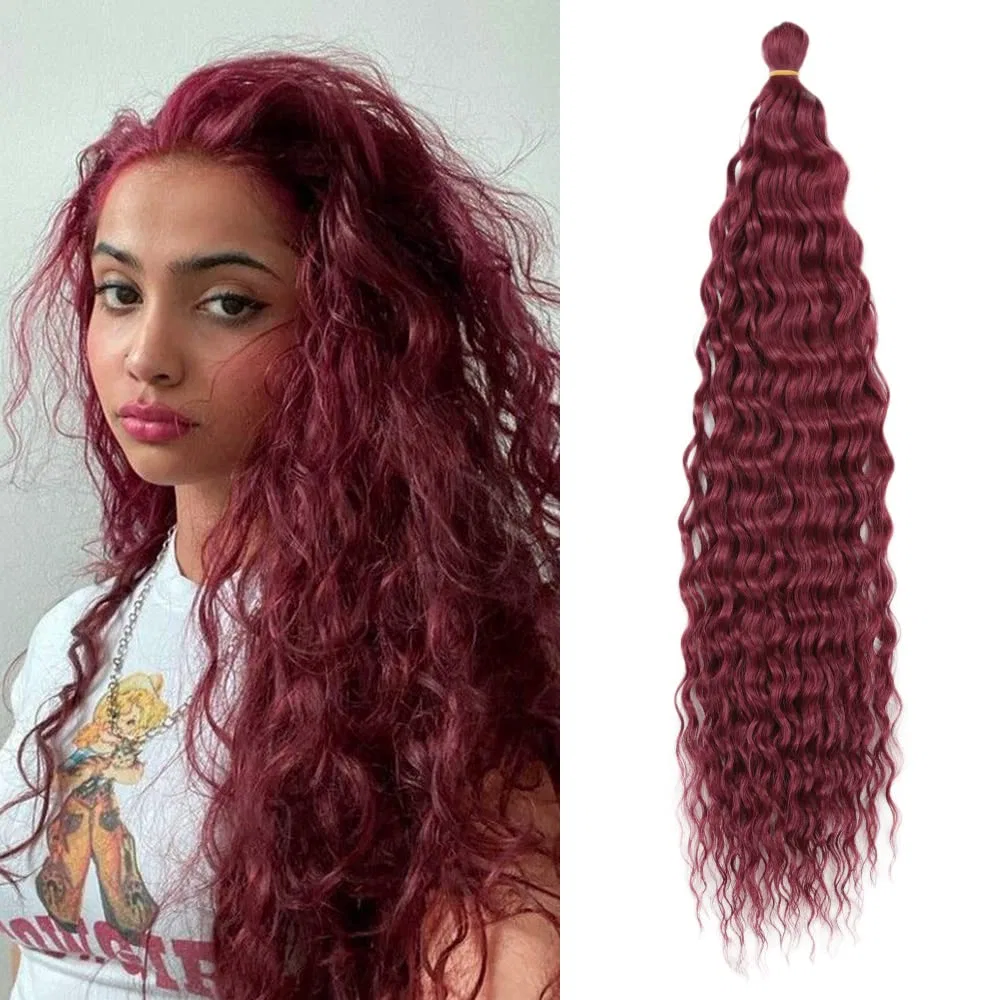 Комплект из 3 упаковок волос для афрокосичек Deep Twist Crochet Hair, 55 см Dsoar