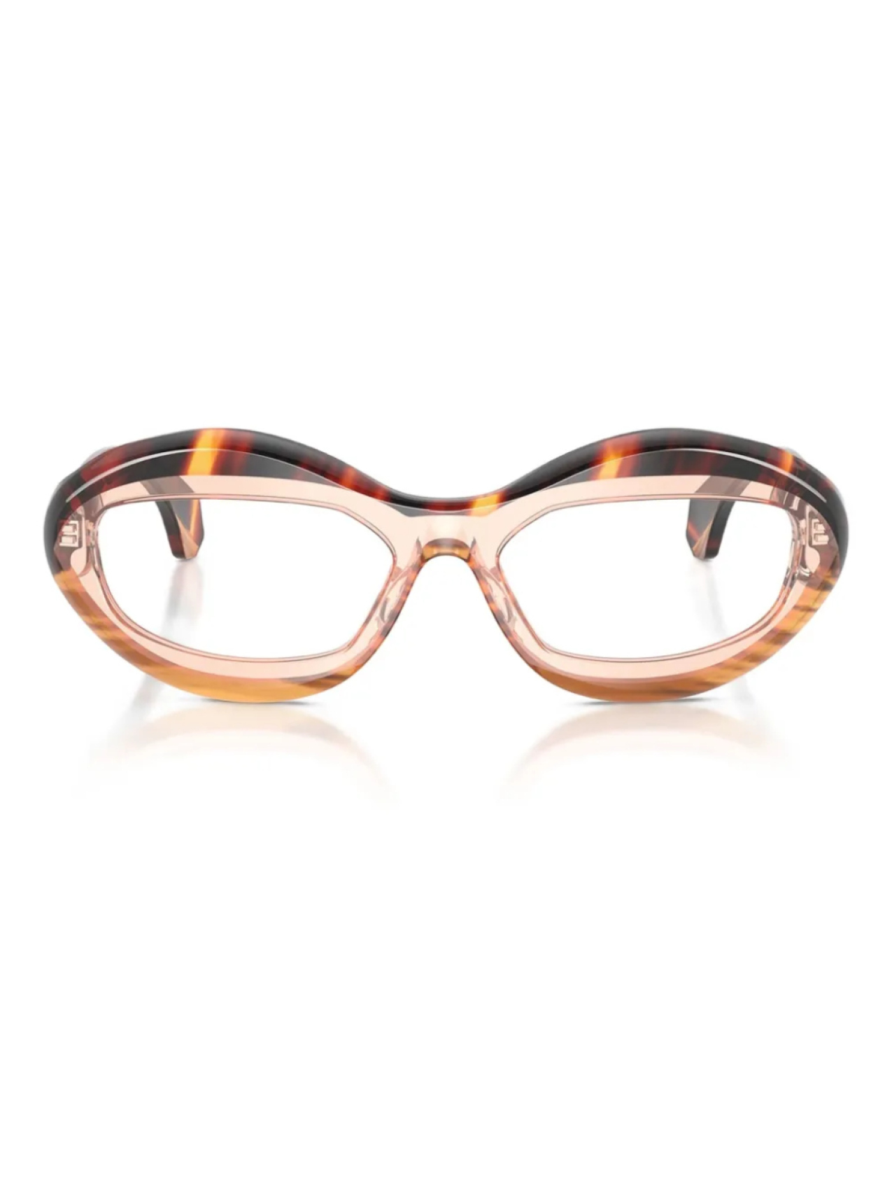 

Оправы Alain Mikli A03539 Striped Havana / Peach / Havana, коричневый