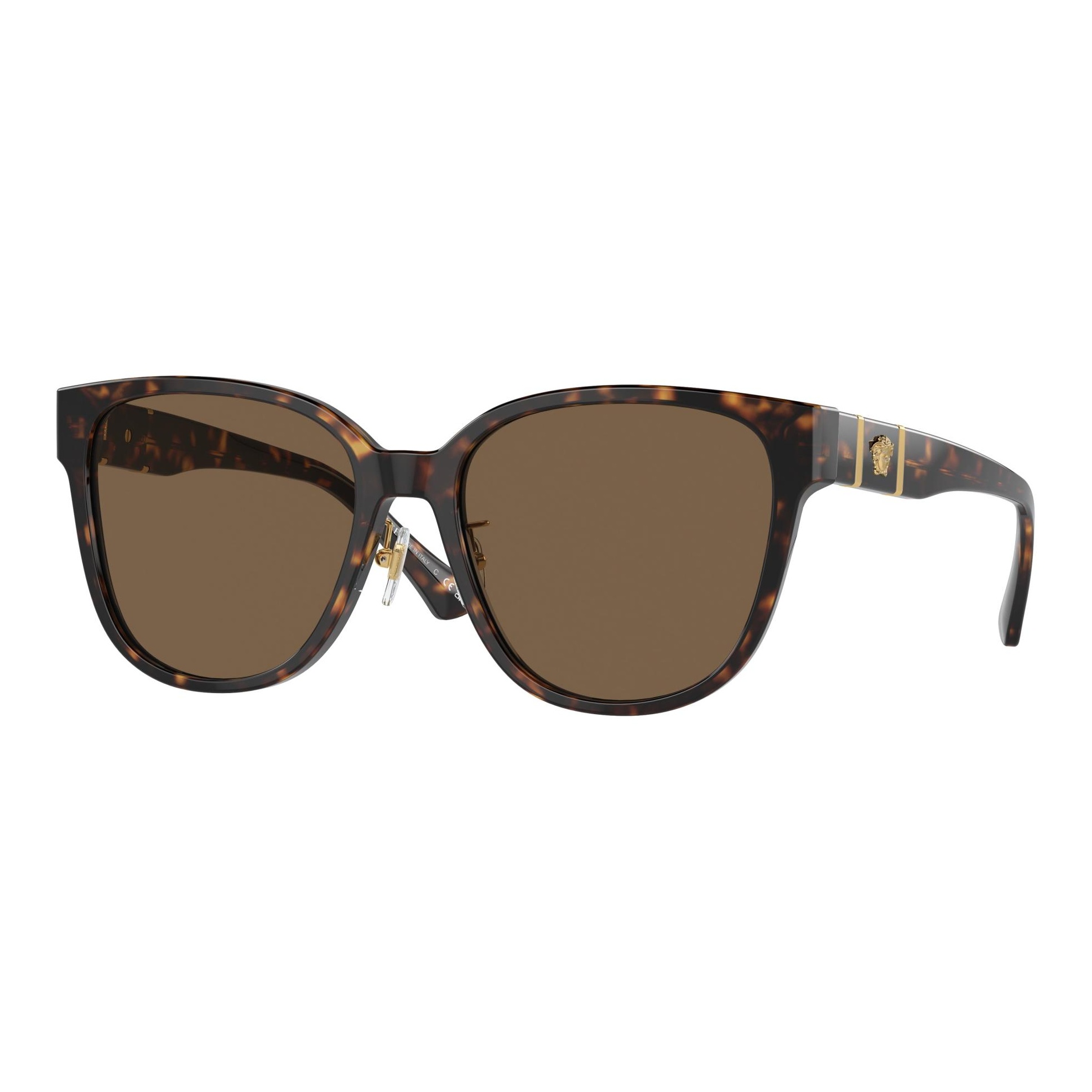 

VERSACE Солнцезащитные очки квадратной формы, Tortoiseshell
