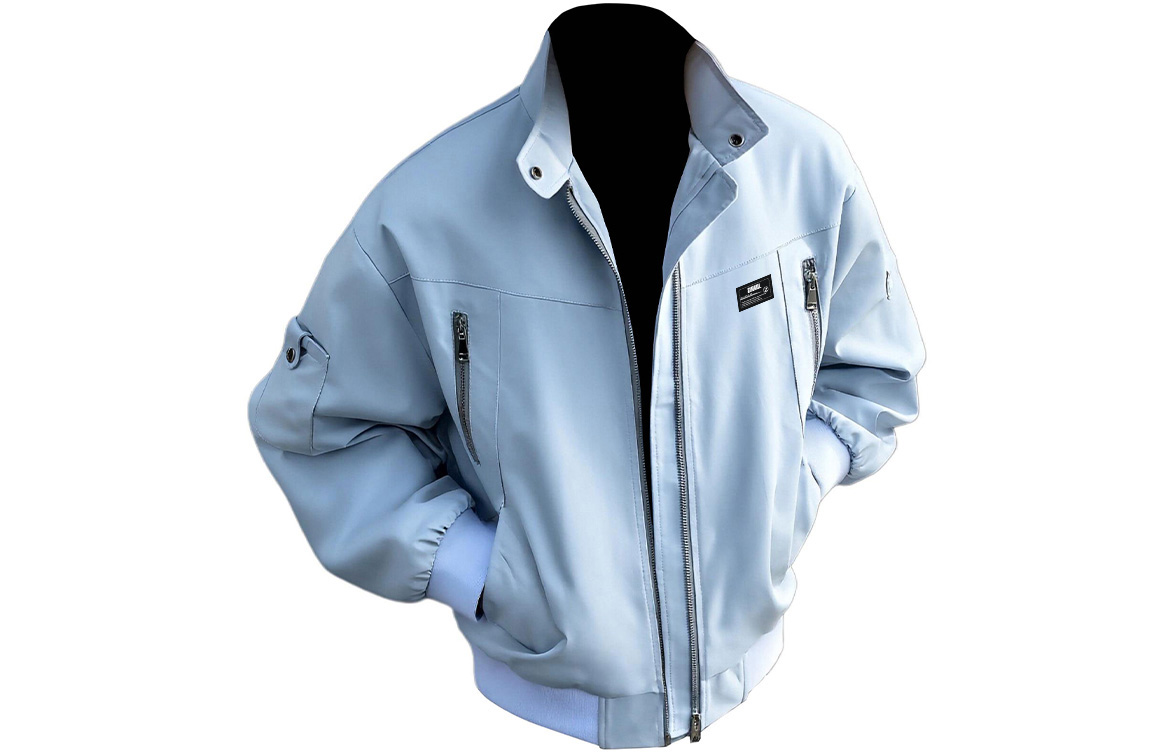 

Куртка Unisex Stand Collar Moderate ZIAREL, sky синий[removable logo]