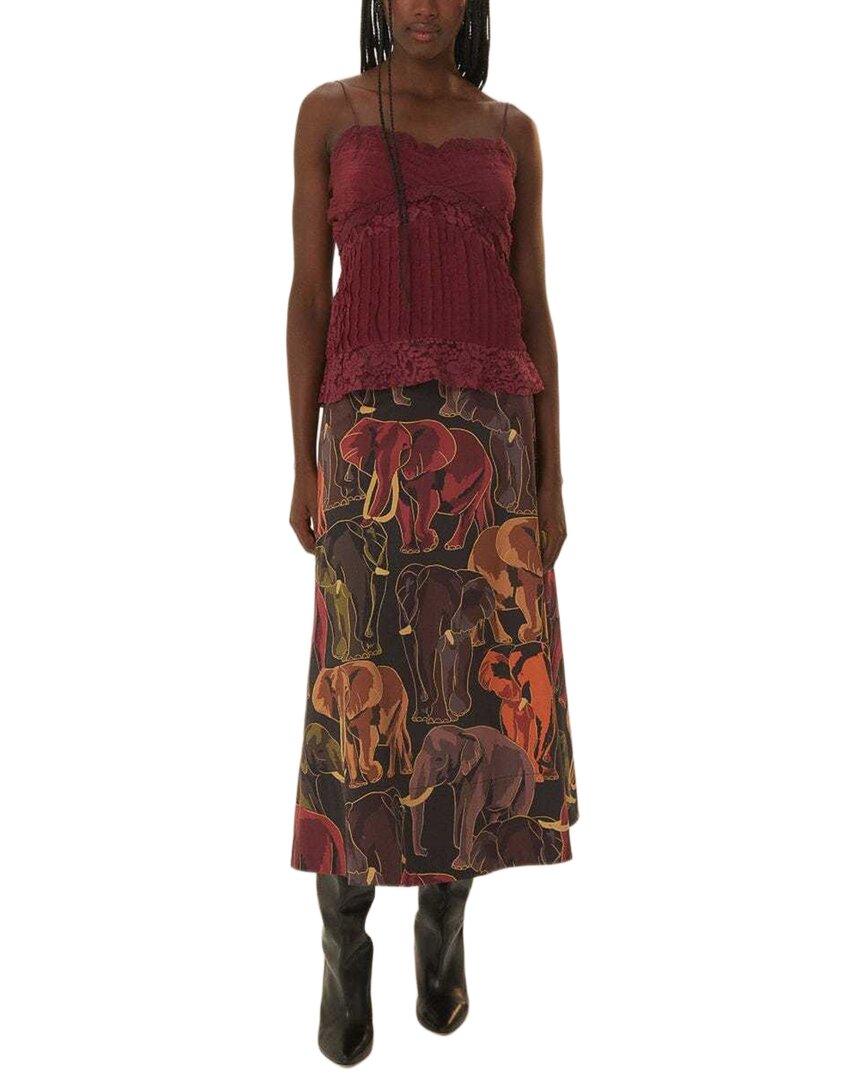 

FARM Rio Фиолетовая кружевная блузка без рукавов