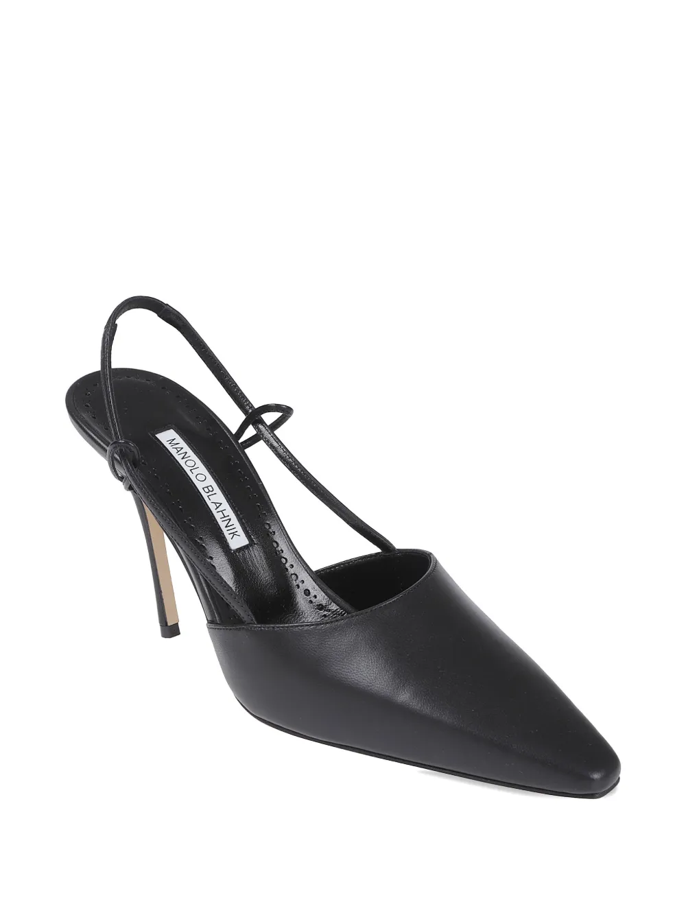 Туфли-лодочки Touki на каблуке 90 мм Manolo Blahnik, черный — фото 2