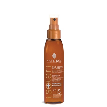 

Солнцезащитное масло SPF 15 для лица и тела с аргановым маслом Nature's